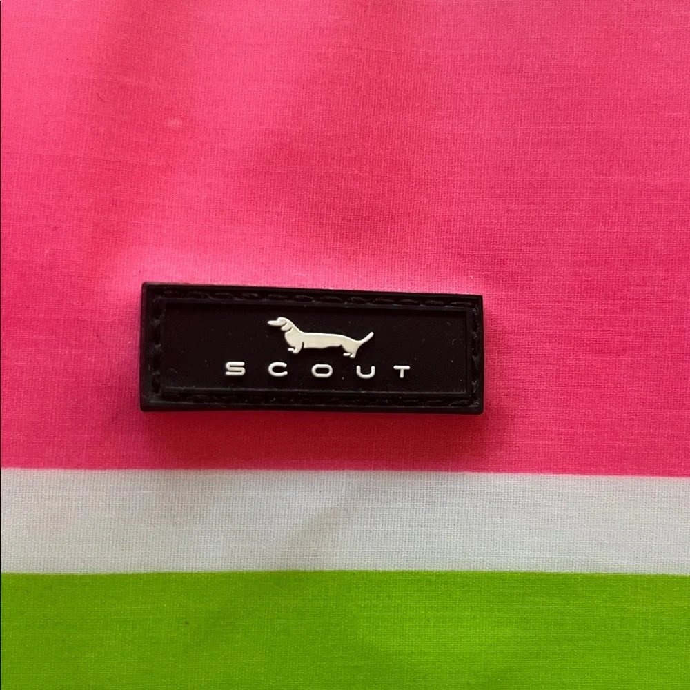 Scout Pink and Green Striped Laptop Sleeve